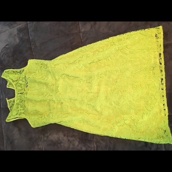 Neon Yellow JCrew Collections Dress - Picture 3 of 5